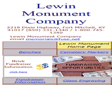 Tablet Screenshot of lewinmonument.com